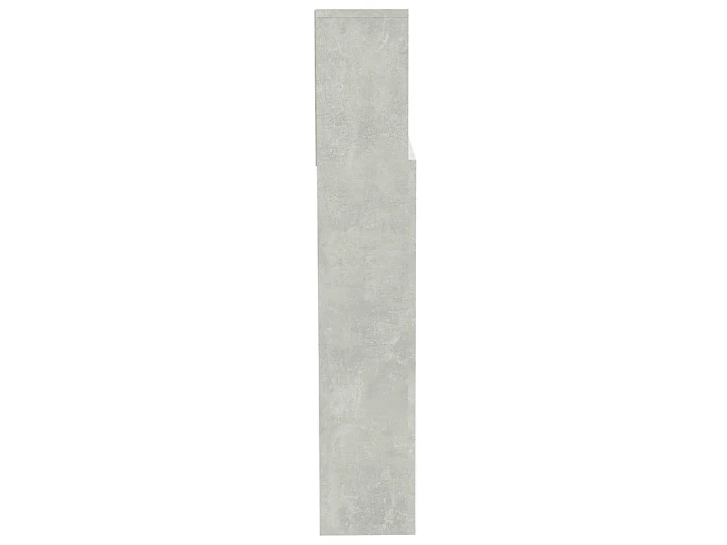 Armário de cabeceira 200x19x103,5 cm cinzento cimento