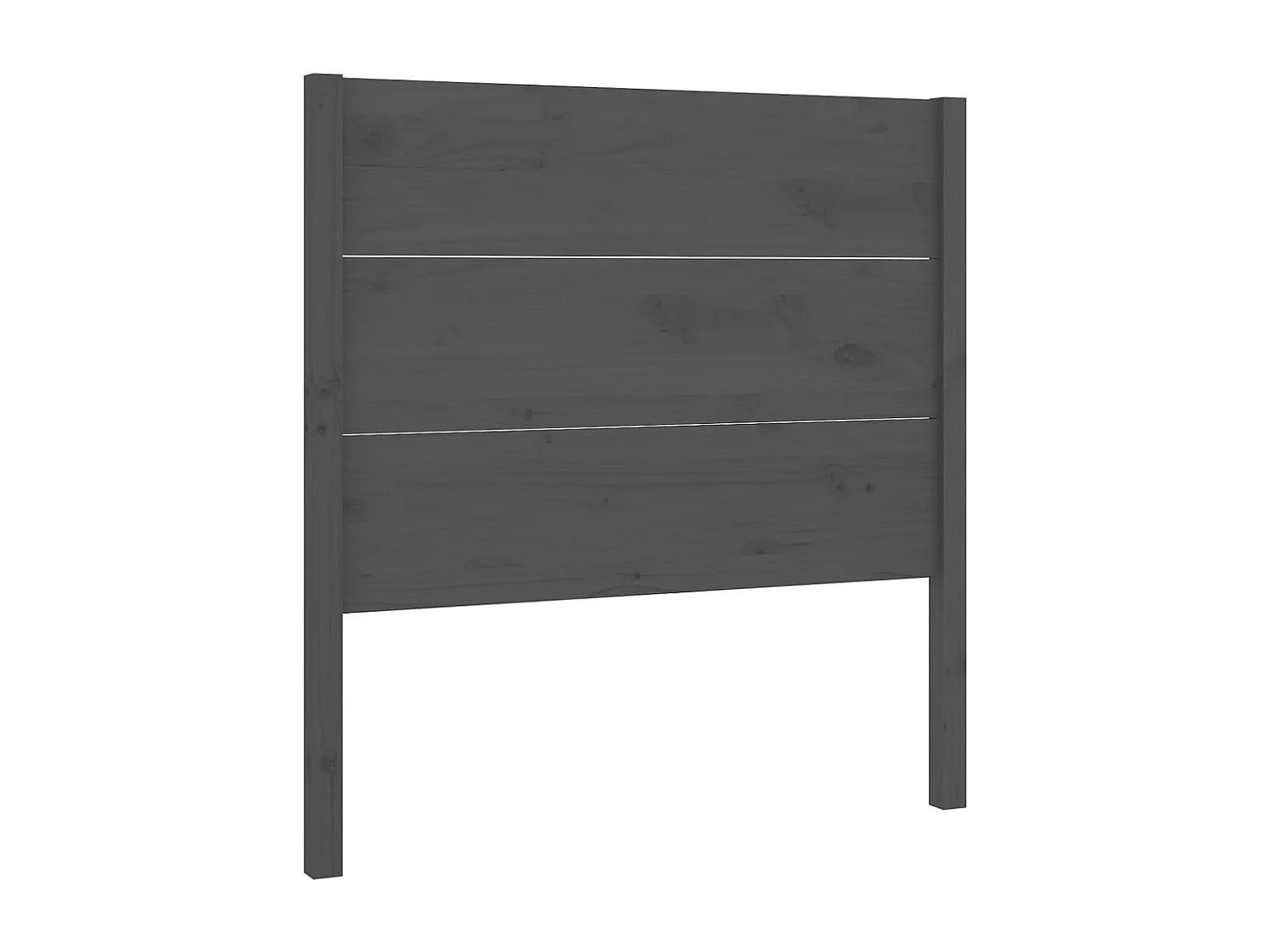 Cabeceira de cama 81x4x100 cm pinho maciço cinzento