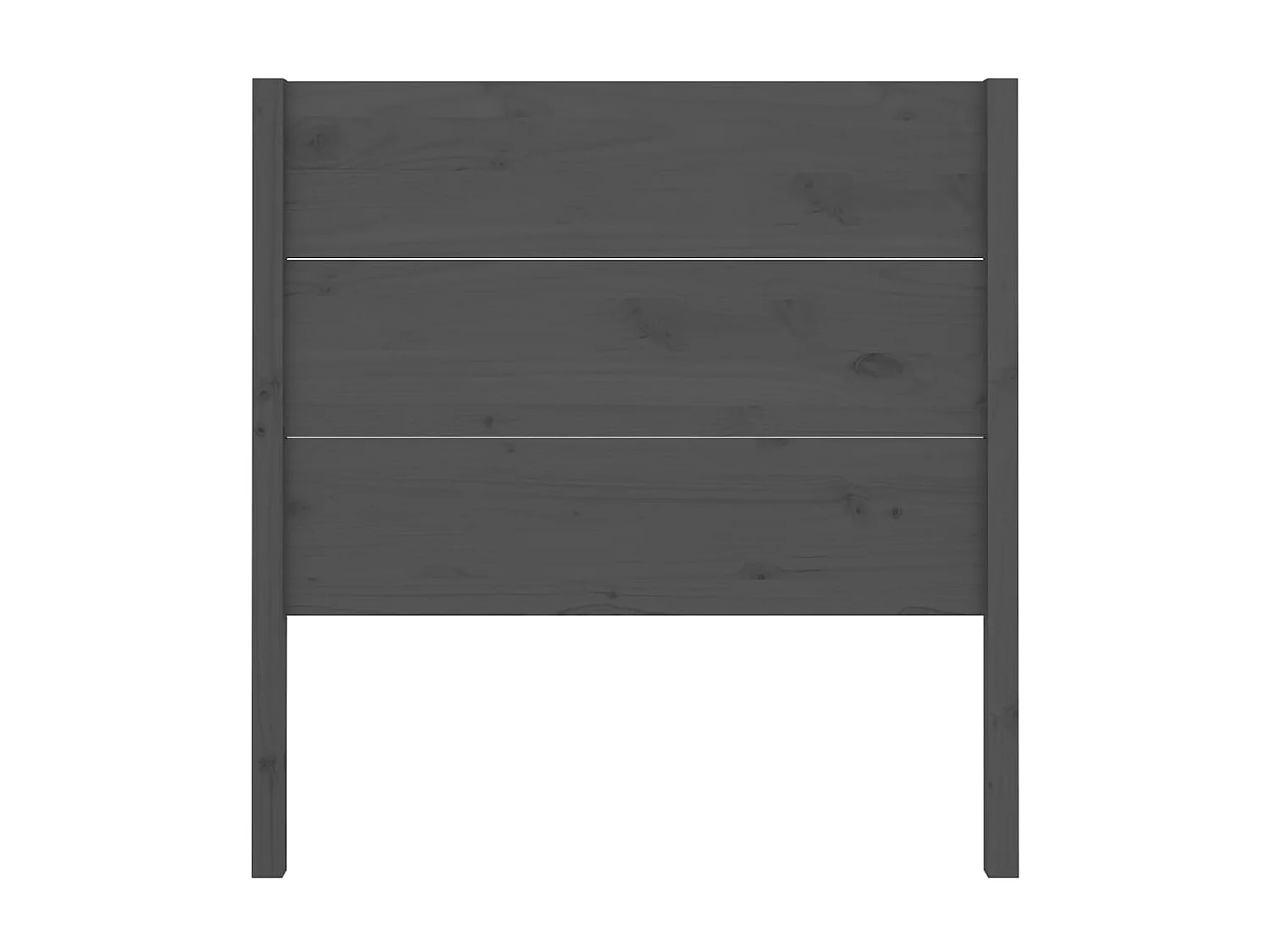 Cabeceira de cama 81x4x100 cm pinho maciço cinzento