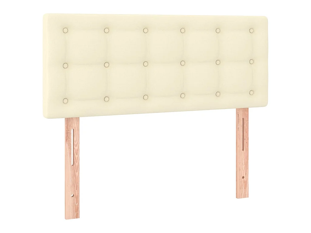 Testiera Crema 100x5x78/88 cm in Similpelle