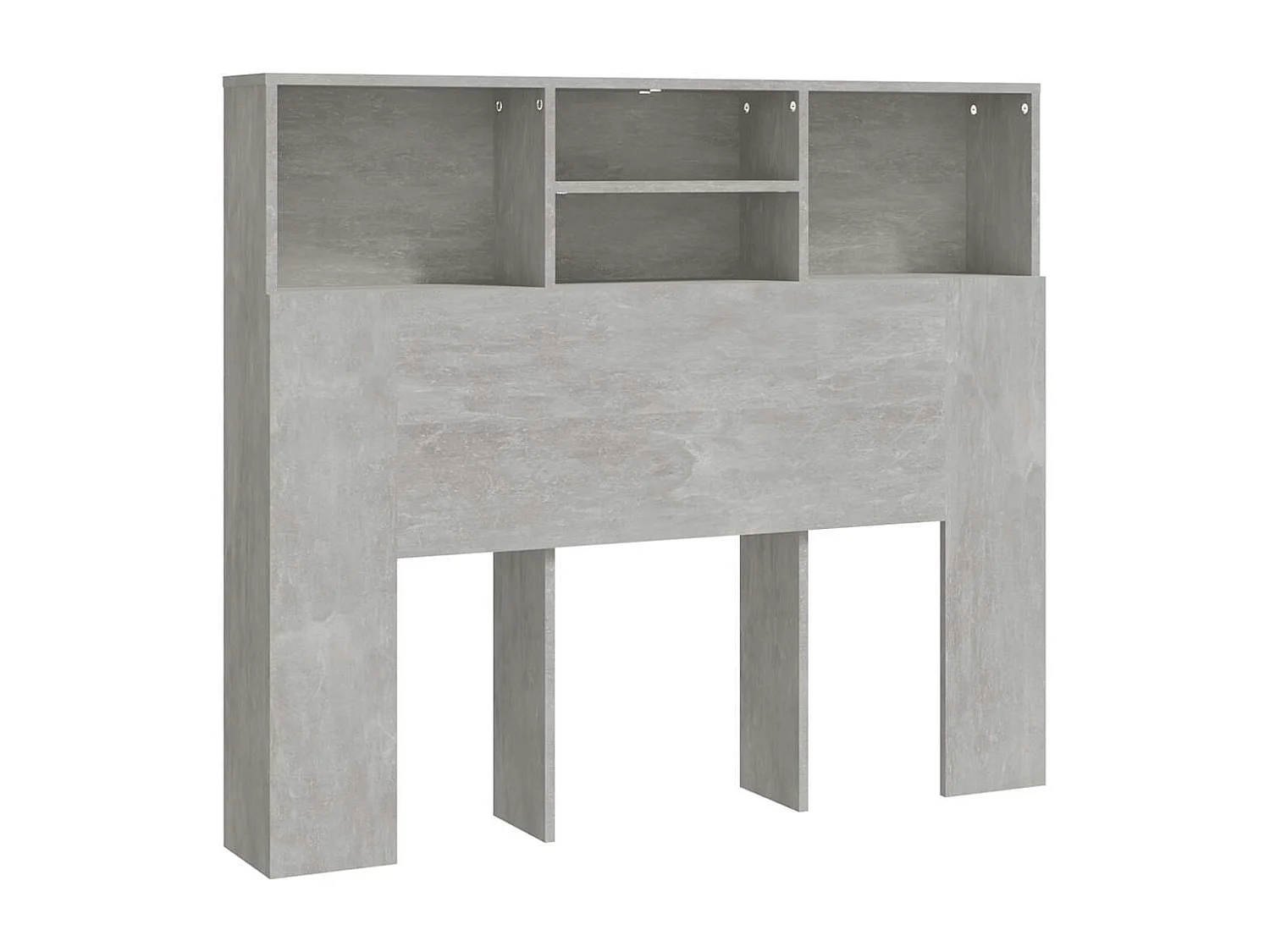 Hoofdbordkast 120x19x103,5 cm betongrijs