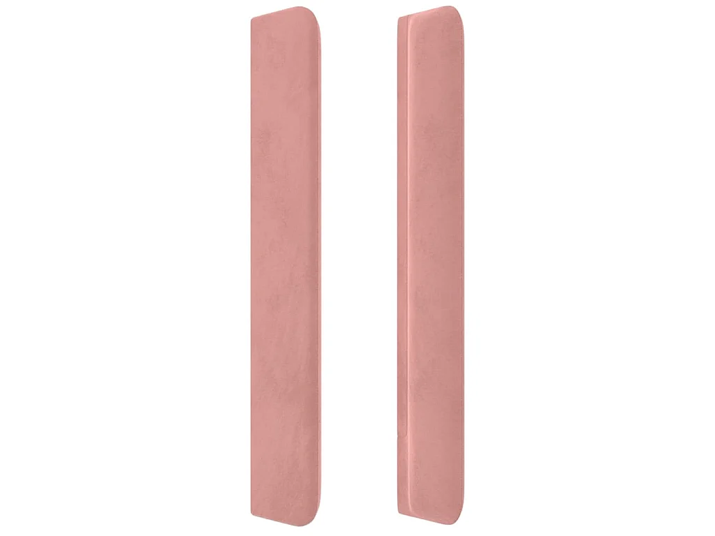 Kopfteil mit Ohren Rosa 103x16x118/128 cm Samt