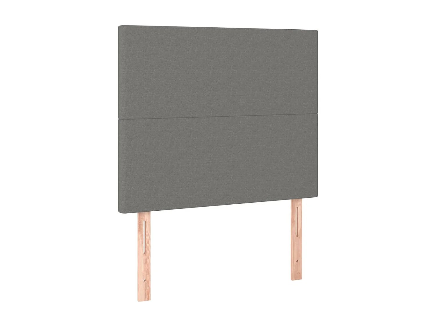 Hoofdbord LED 80x5x118/128 cm stof donkergrijs