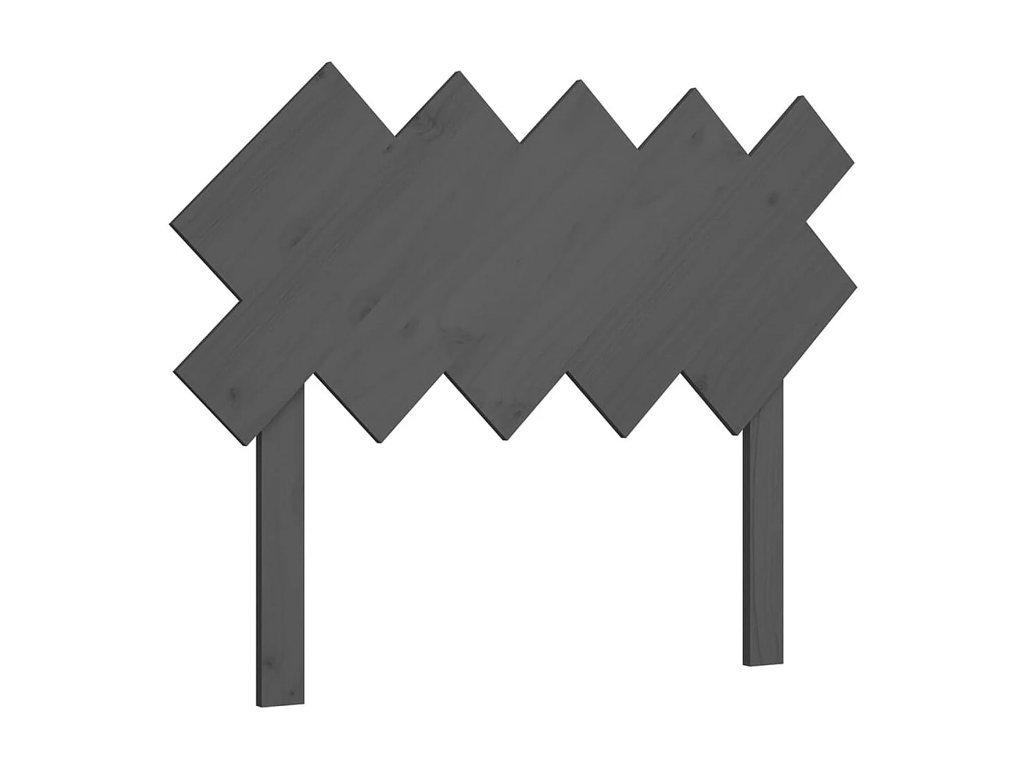 Tête de lit Gris 104x3x80,5 cm Bois massif de pin