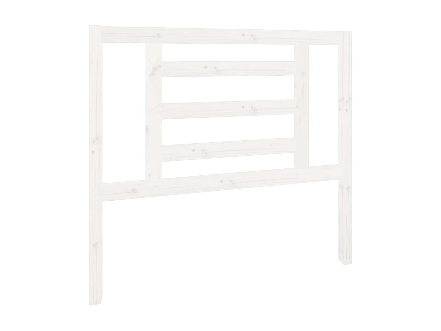 Tête de lit Blanc 106x4x100 cm Bois massif de pin