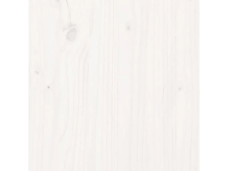 Tête de lit Blanc 96x4x100 cm Bois massif de pin