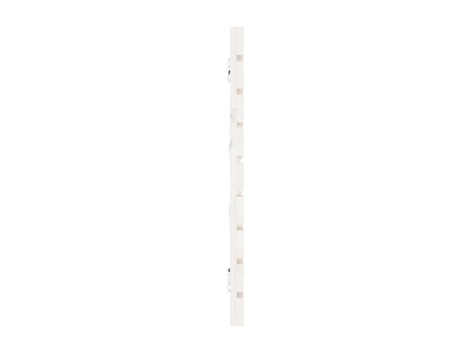 Wand-Kopfteil Weiß 166x3x63 cm Massivholz Kiefer