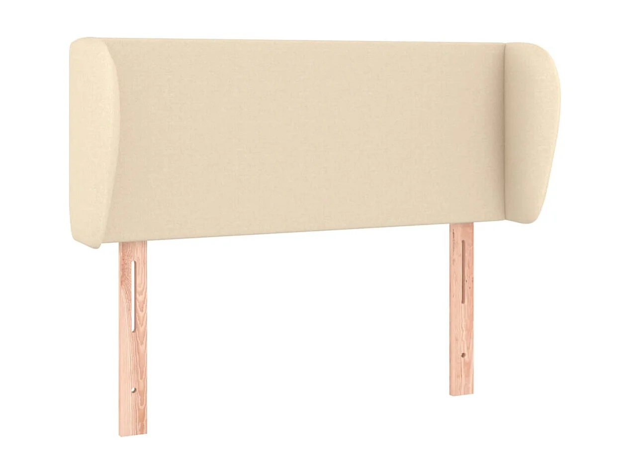 Tête de lit avec oreilles Crème 103x23x78/88 cm Tissu
