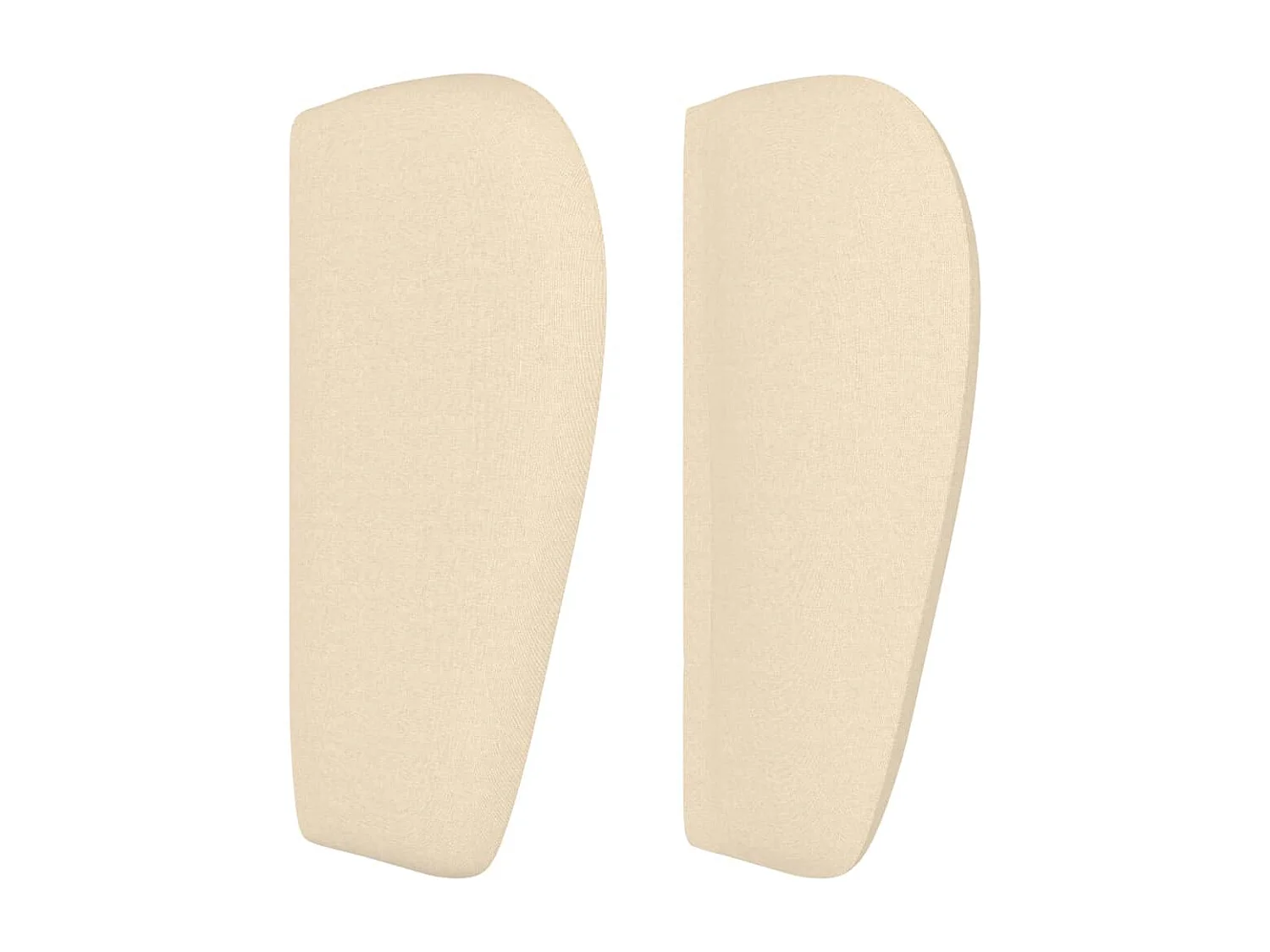 Tête de lit avec oreilles Crème 103x23x78/88 cm Tissu