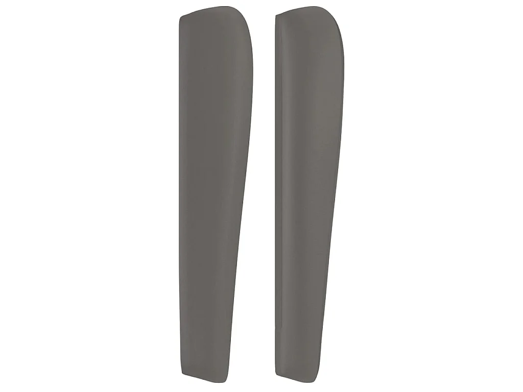 Tête de lit avec oreilles Gris 93x23x118/128 cm Similicuir