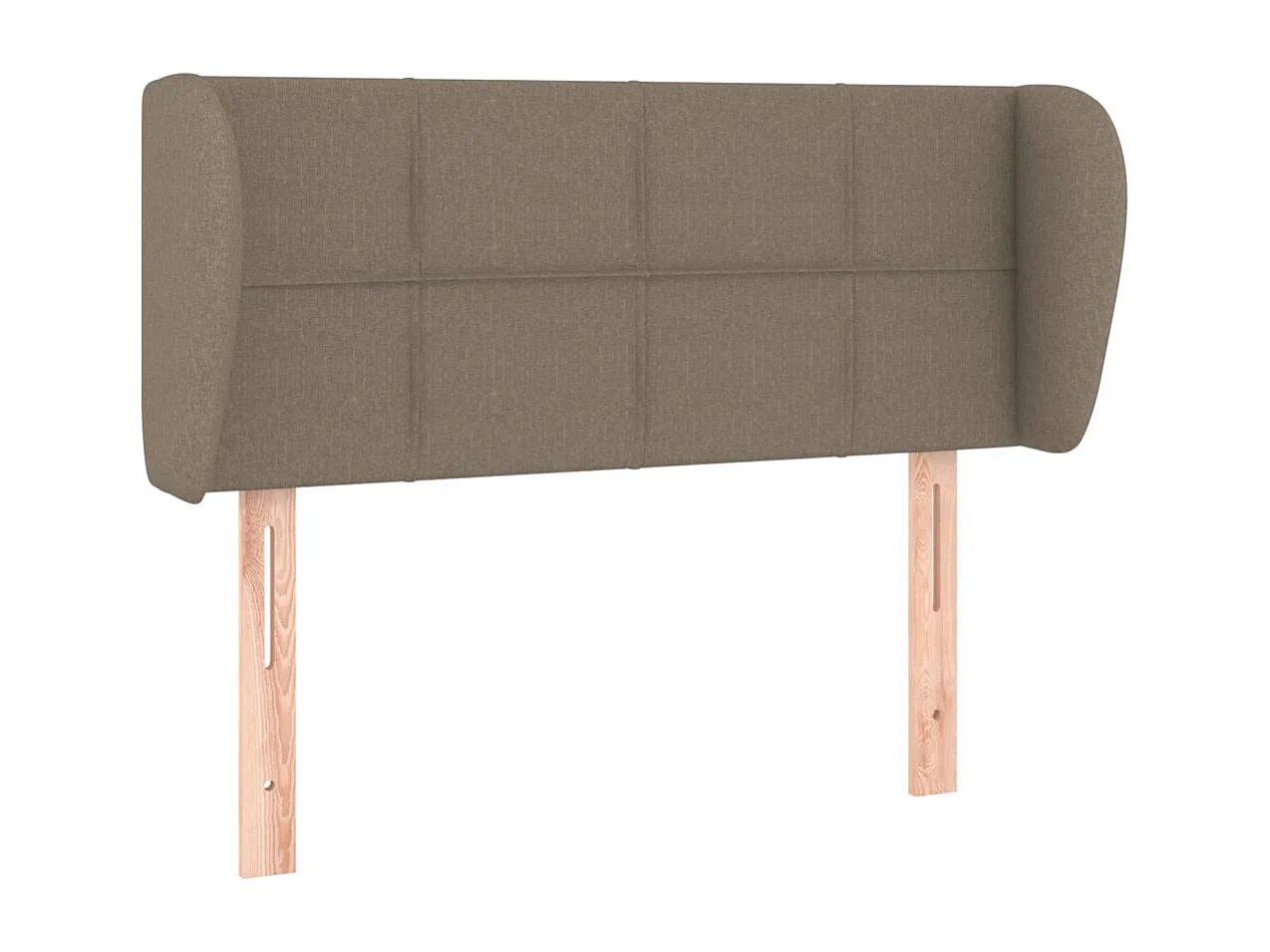 Testiera ad Orecchio Tortora 93x23x78/88 cm in Tessuto