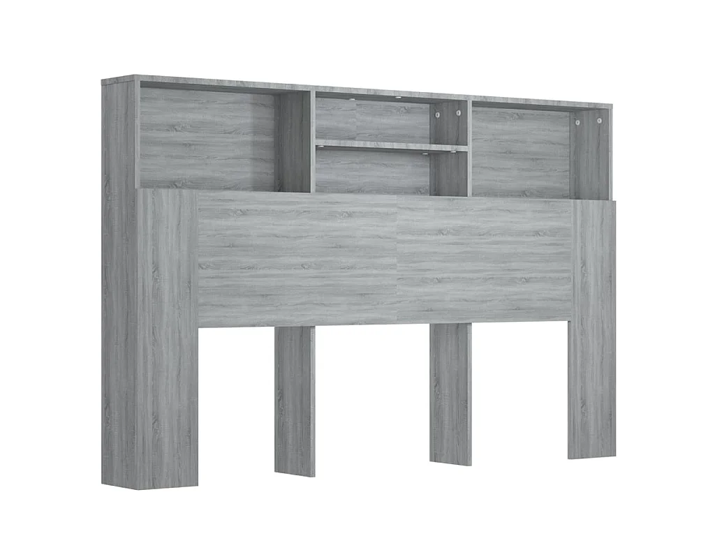Mueble cabecero color gris Sonoma 160x19x103,5 cm
