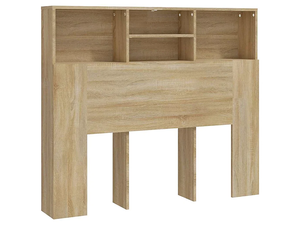 Hoofdbordkast 120x19x103,5 cm sonoma eikenkleurig