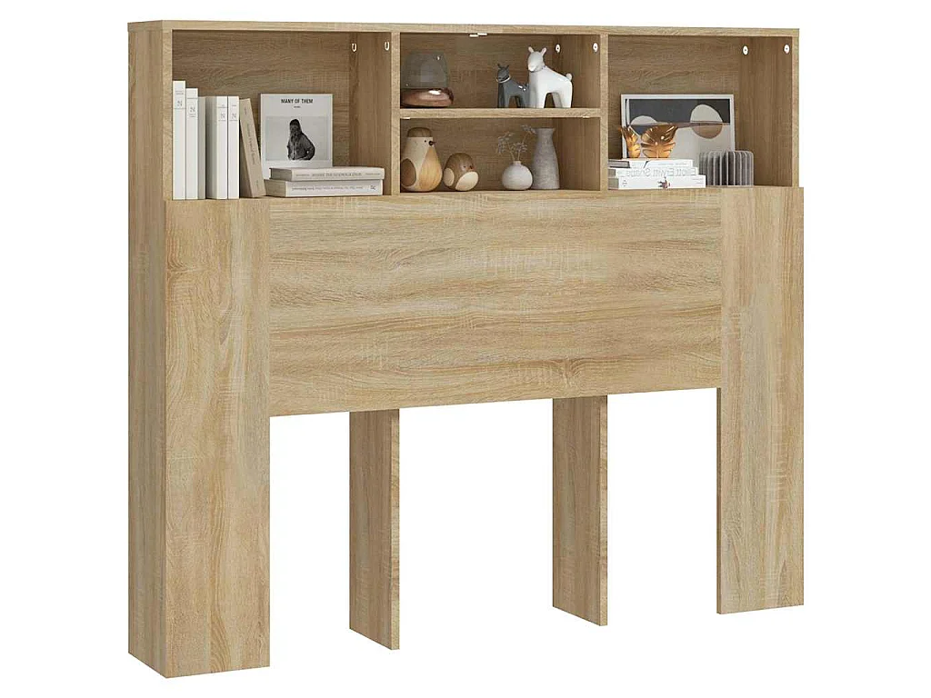Armoire de tête de lit Chêne sonoma 120x19x103,5 cm