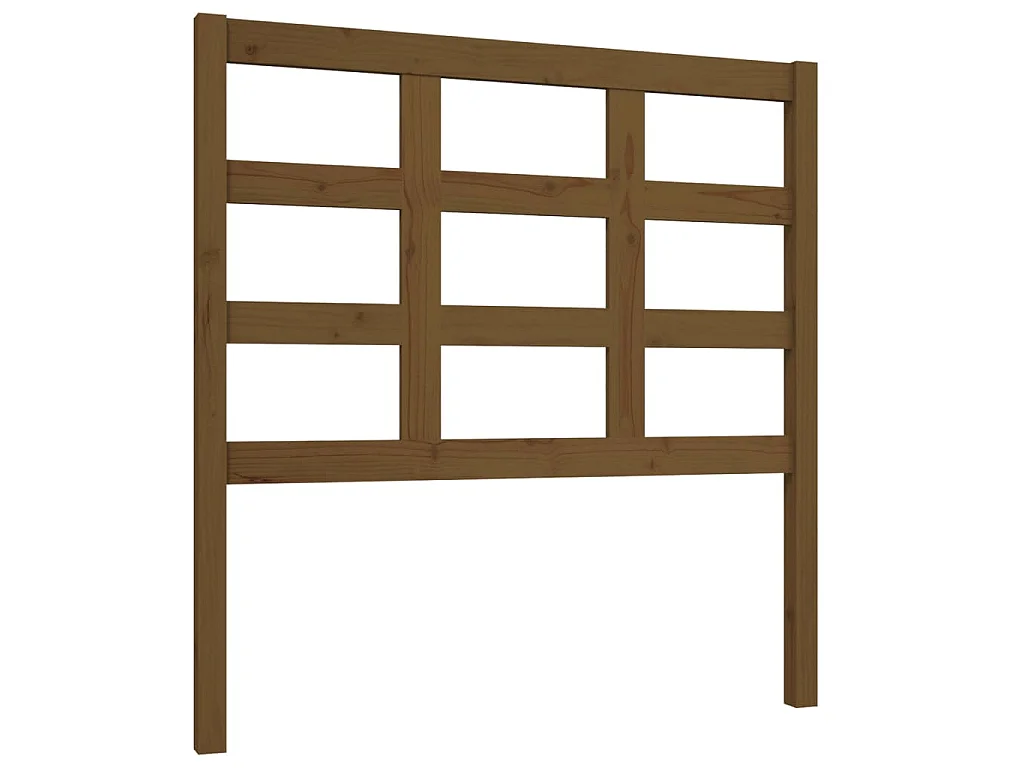 Hoofdbord 95,5x4x100 cm massief grenenhout honingbruin