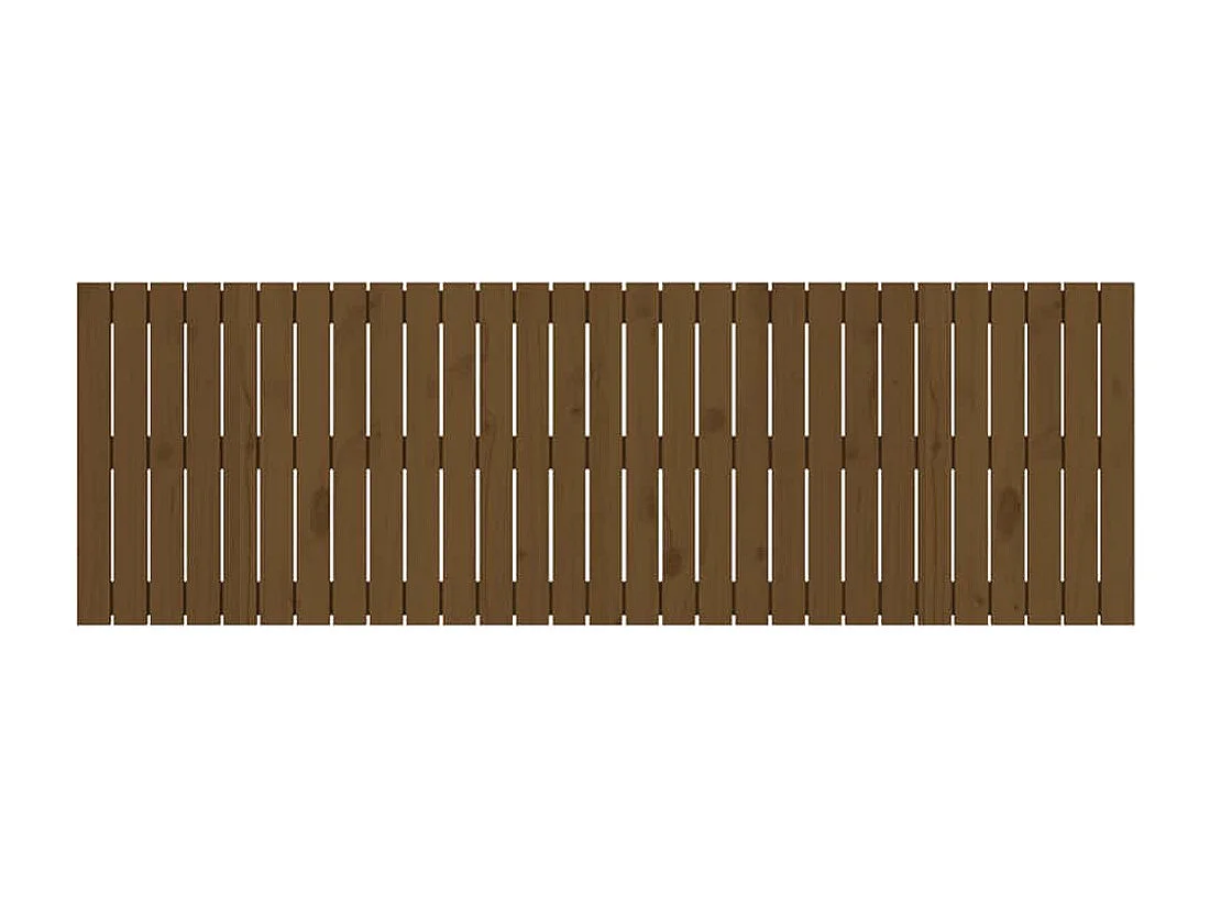 Testiera da Parete Ambra 185x3x60 cm in Legno Massello di Pino