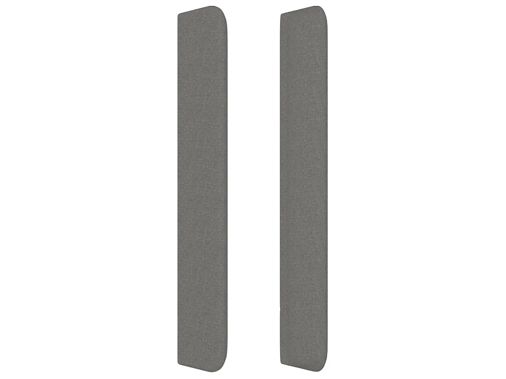 Testiera ad Orecchio Grigio Scuro 93x16x118/128 cm in Tessuto