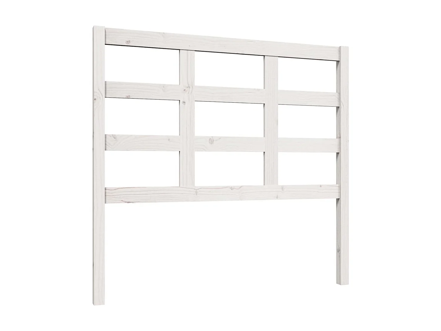 Tête de lit blanc 105,5x4x100 cm bois massif de pin