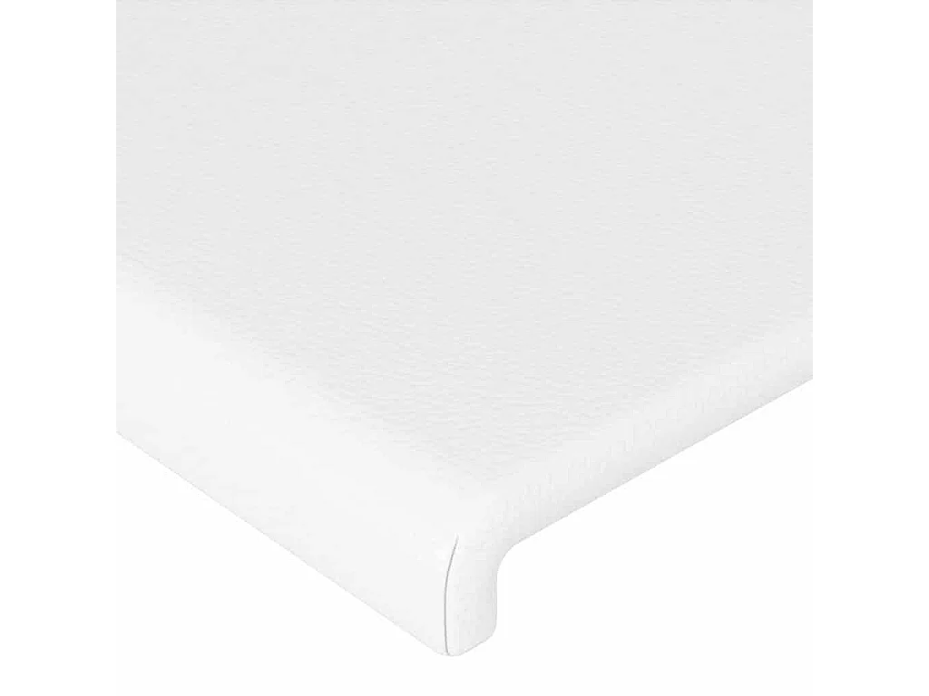 Testiera Bianca 200x5x78/88 cm in Similpelle
