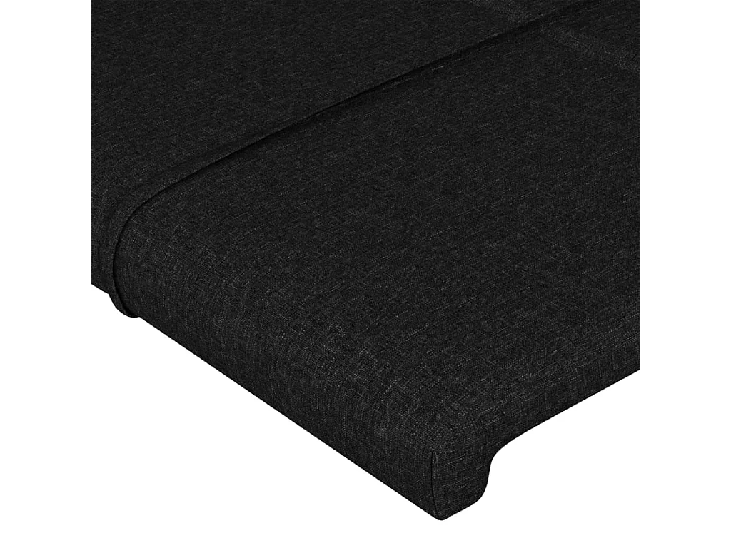 Hoofdbord 90x5x78/88 cm stof zwart