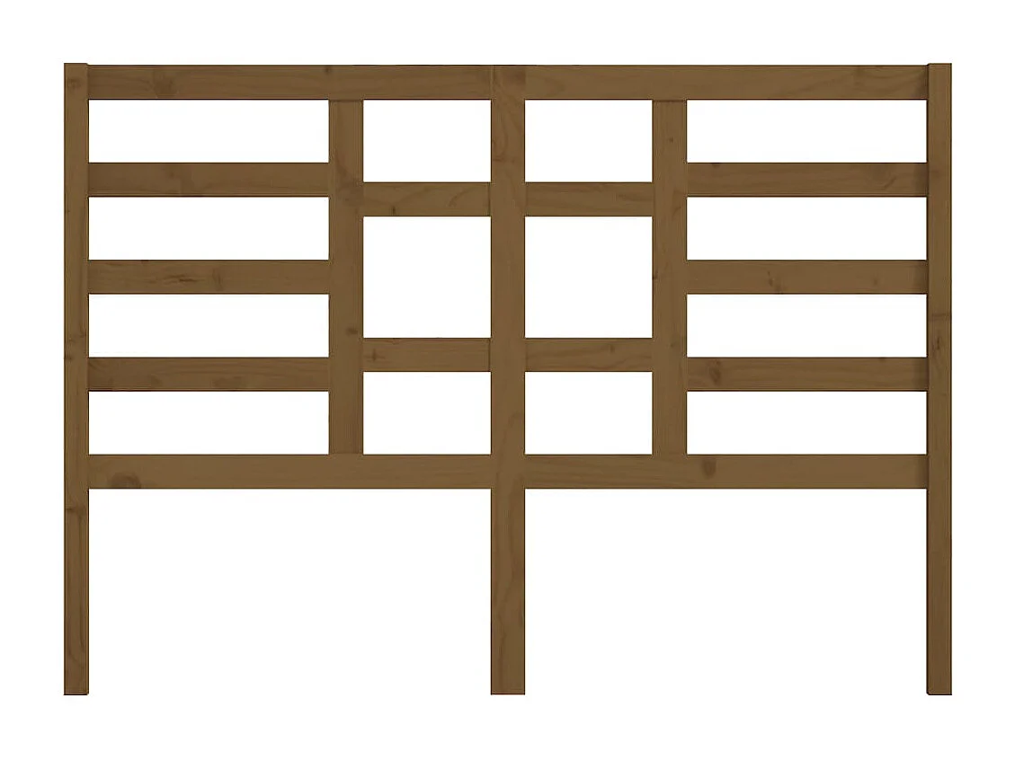 Cabecero de cama madera maciza de pino marrón miel 141x4x104 cm