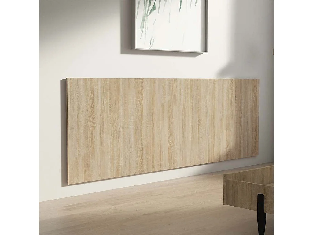 Tête de lit murale Chêne sonoma 240x1,5x80 cm Bois d'ingénierie