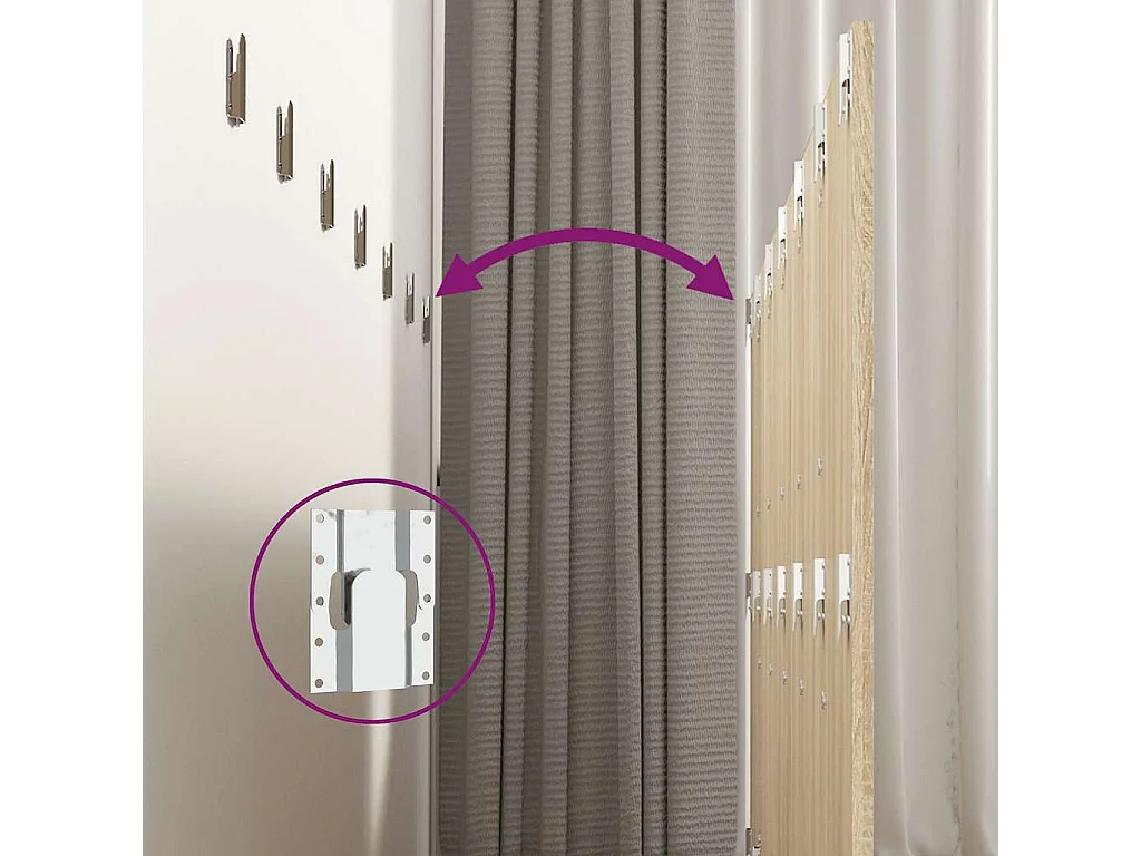 Tête de lit murale Chêne sonoma 240x1,5x80 cm Bois d'ingénierie