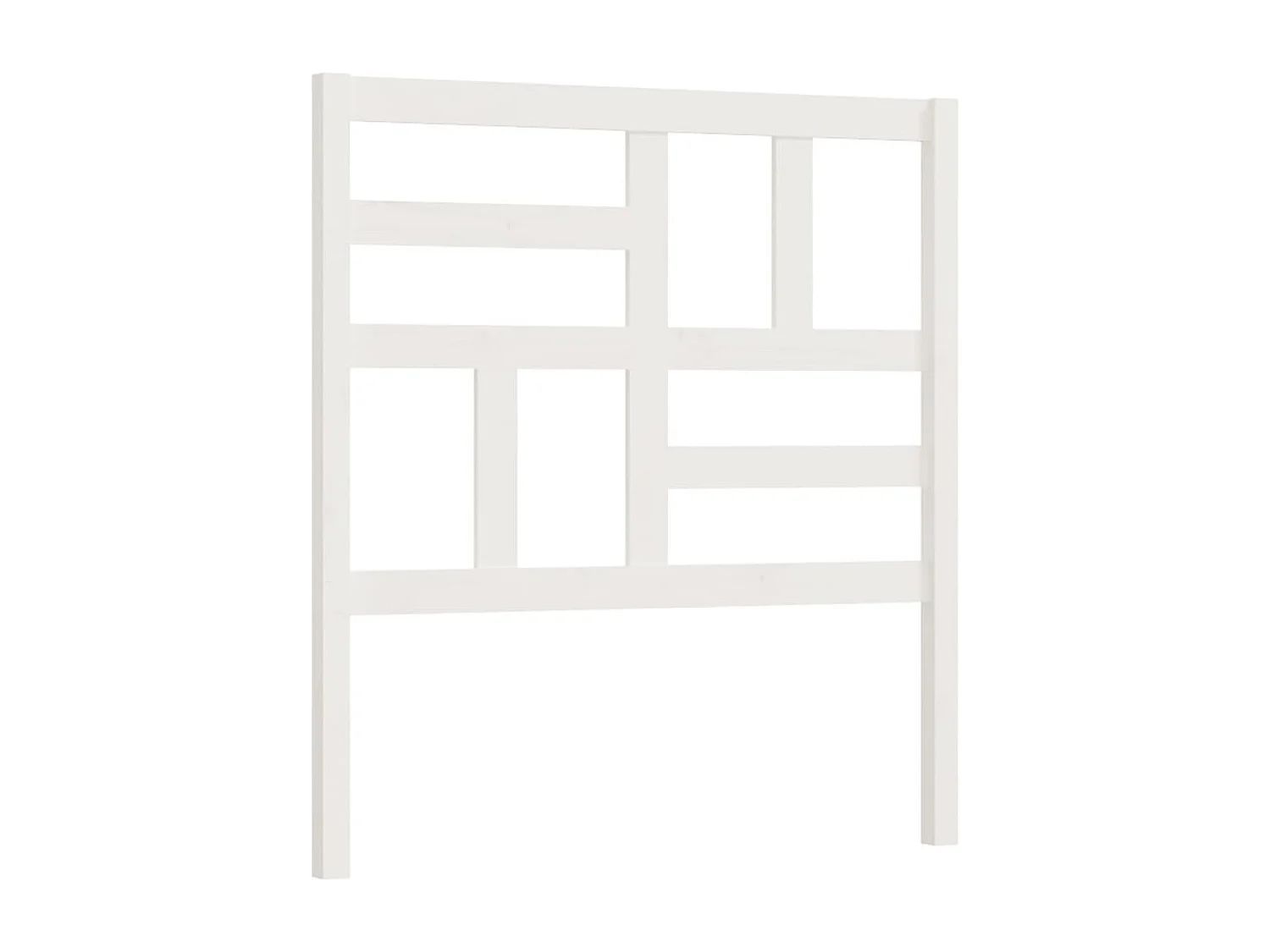 Tête de lit Blanc 96x4x104 cm Bois massif de pin