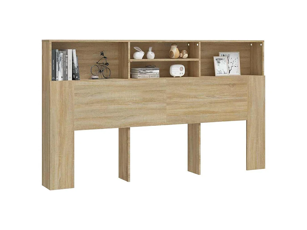 Armoire de tête de lit chêne sonoma 180x19x103,5 cm