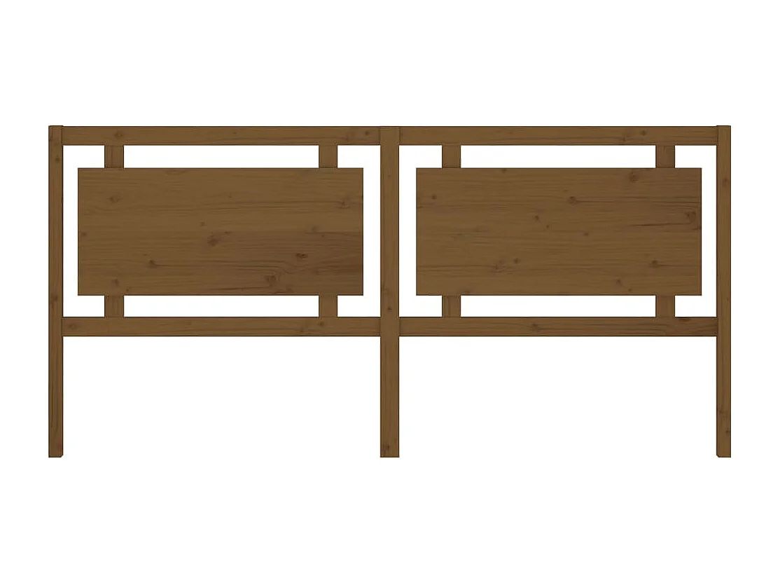 Tête de lit Marron miel 205,5x4x100 cm Bois massif de pin