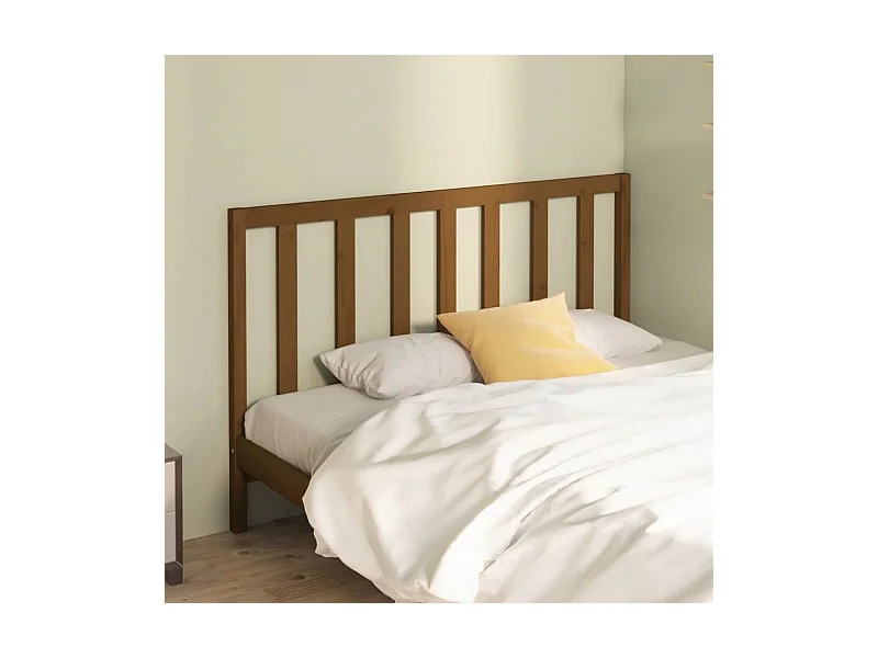 Kopfteil Honigbraun 166x4x100 cm Massivholz Kiefer