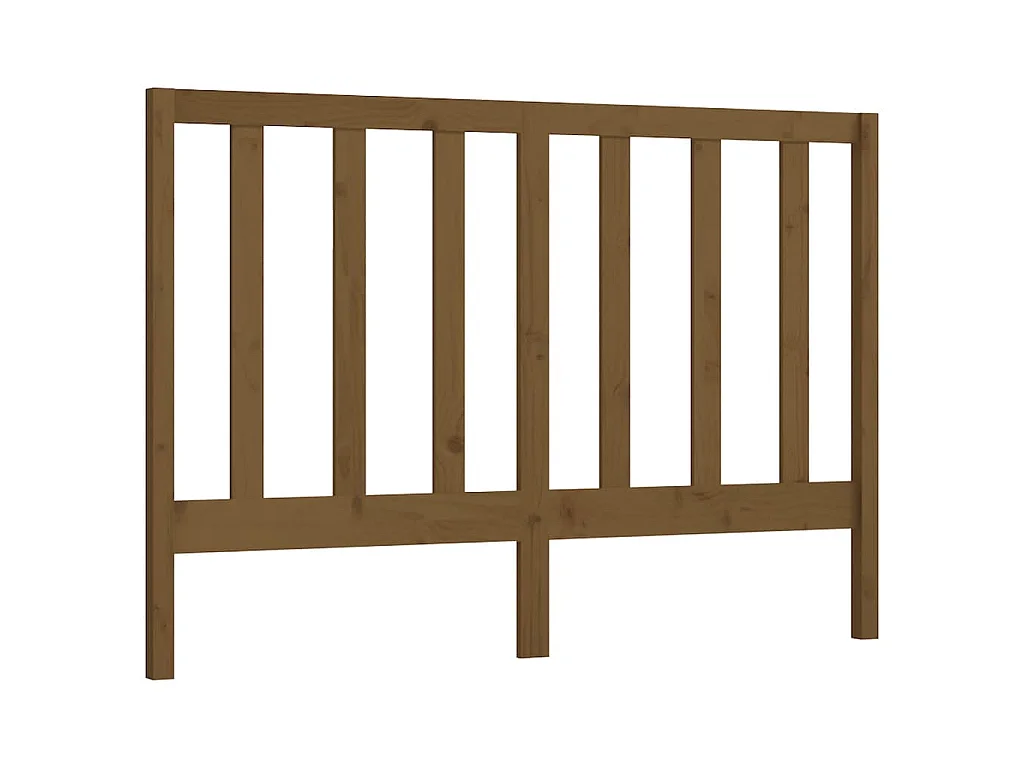 Tête de lit Marron miel 166x4x100 cm Bois massif de pin