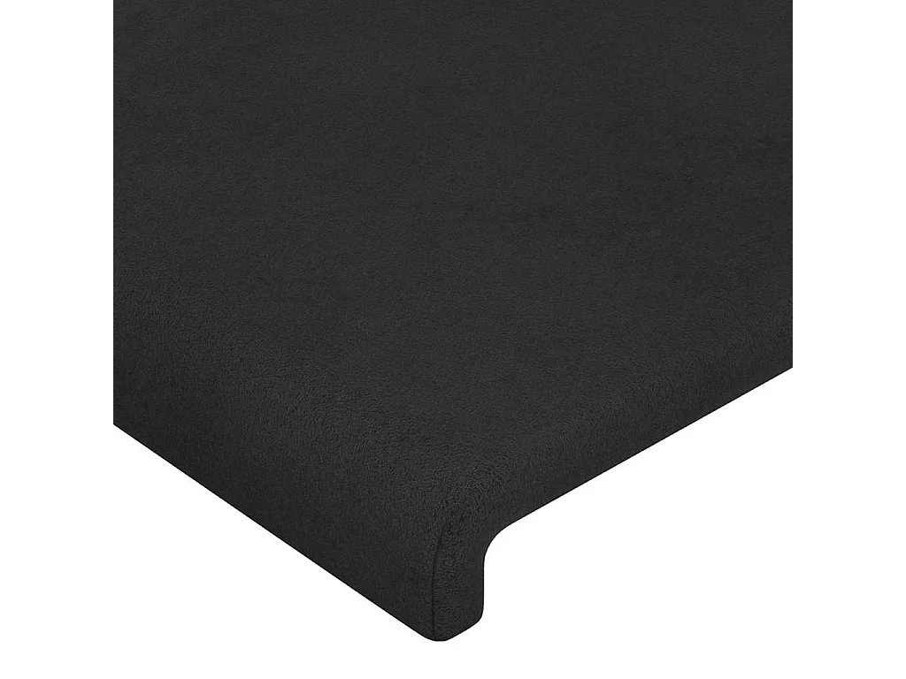 Tête de lit Noir 80x5x78/88 cm Velours