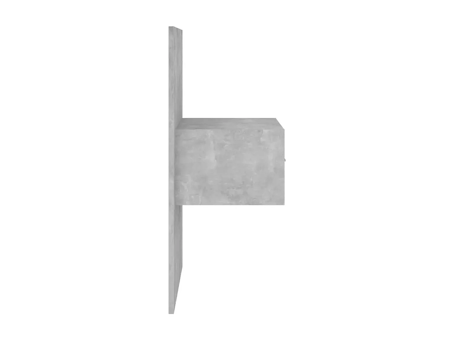 Tête de lit avec armoires Gris béton Bois d'ingénierie