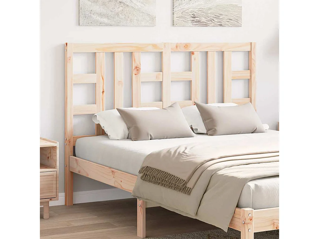 Tête de lit 141x4x100 cm Bois massif de pin