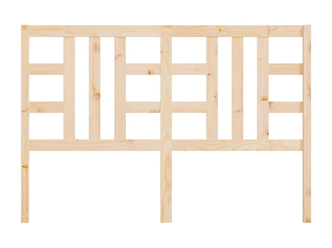 Testiera per Letto 141x4x100 cm in Legno Massello di Pino