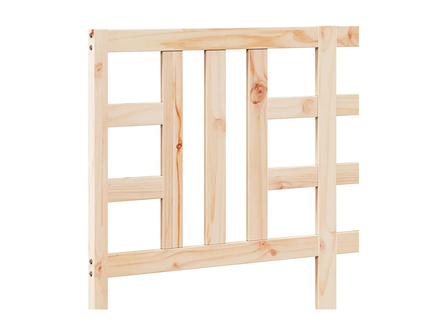 Testiera per Letto 141x4x100 cm in Legno Massello di Pino