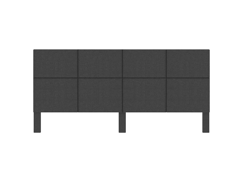 Tête de lit Gris foncé Tissu 200x200 cm