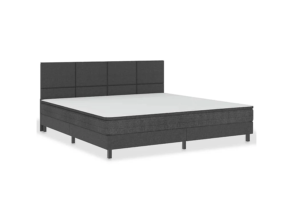Kopfteil Dunkelgrau Stoff 200×200 cm