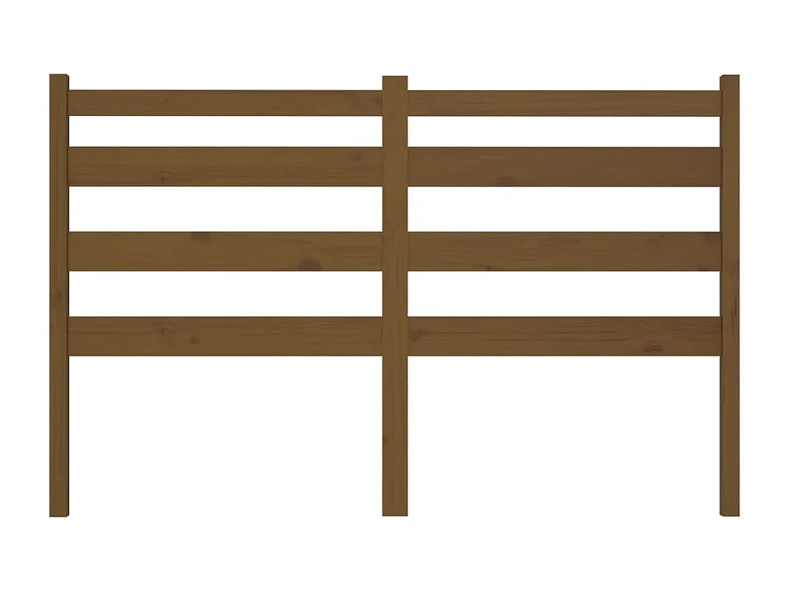 Tête de lit Marron miel 126x4x100 cm Bois massif de pin
