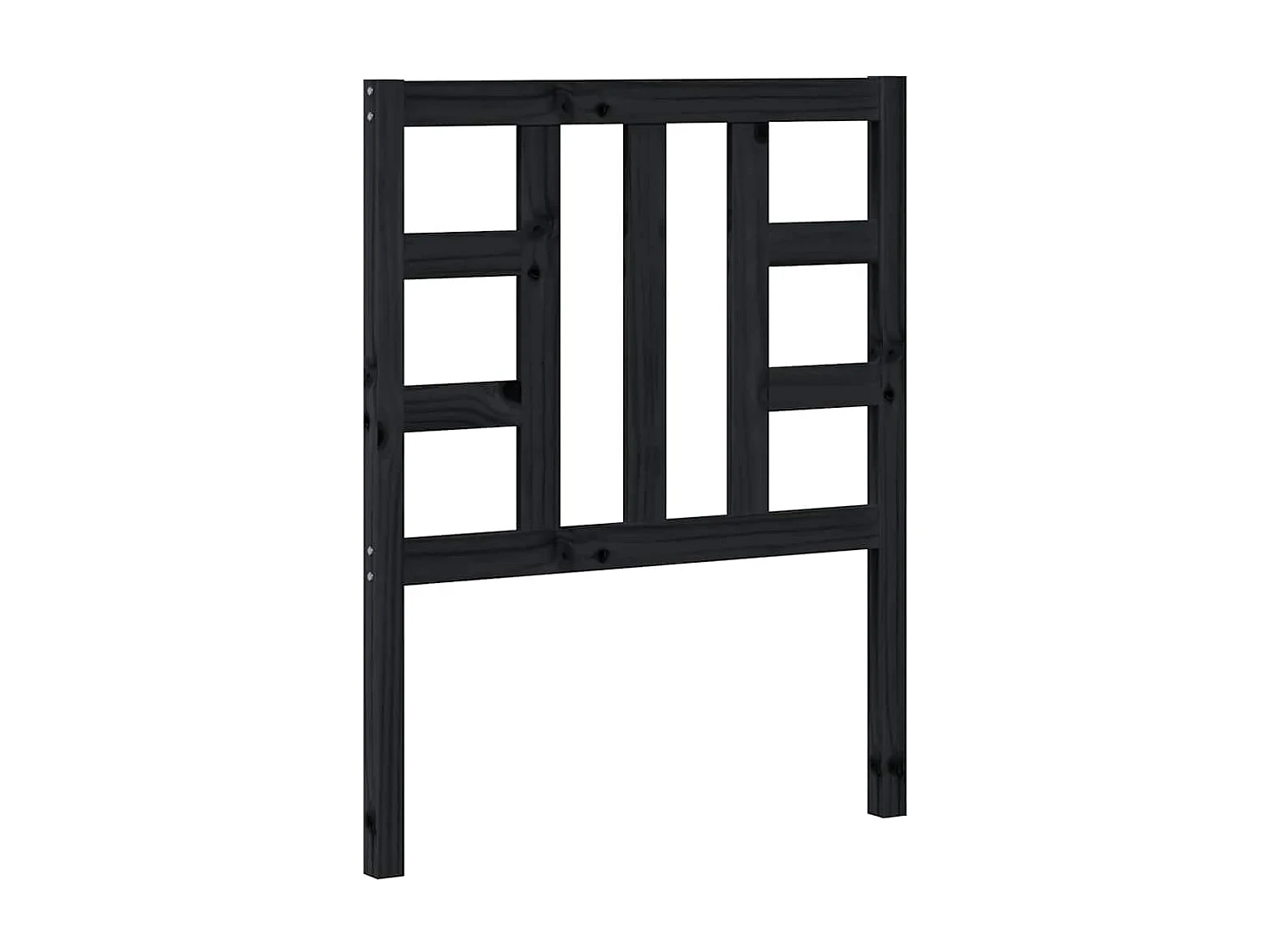 Cabecero de cama madera maciza de pino negro 81x4x100 cm