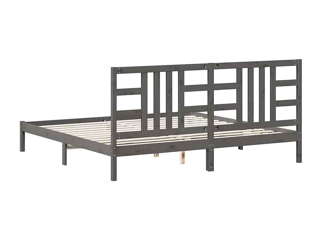 Kopfteil Schwarz 81x4x100 cm Massivholz Kiefer