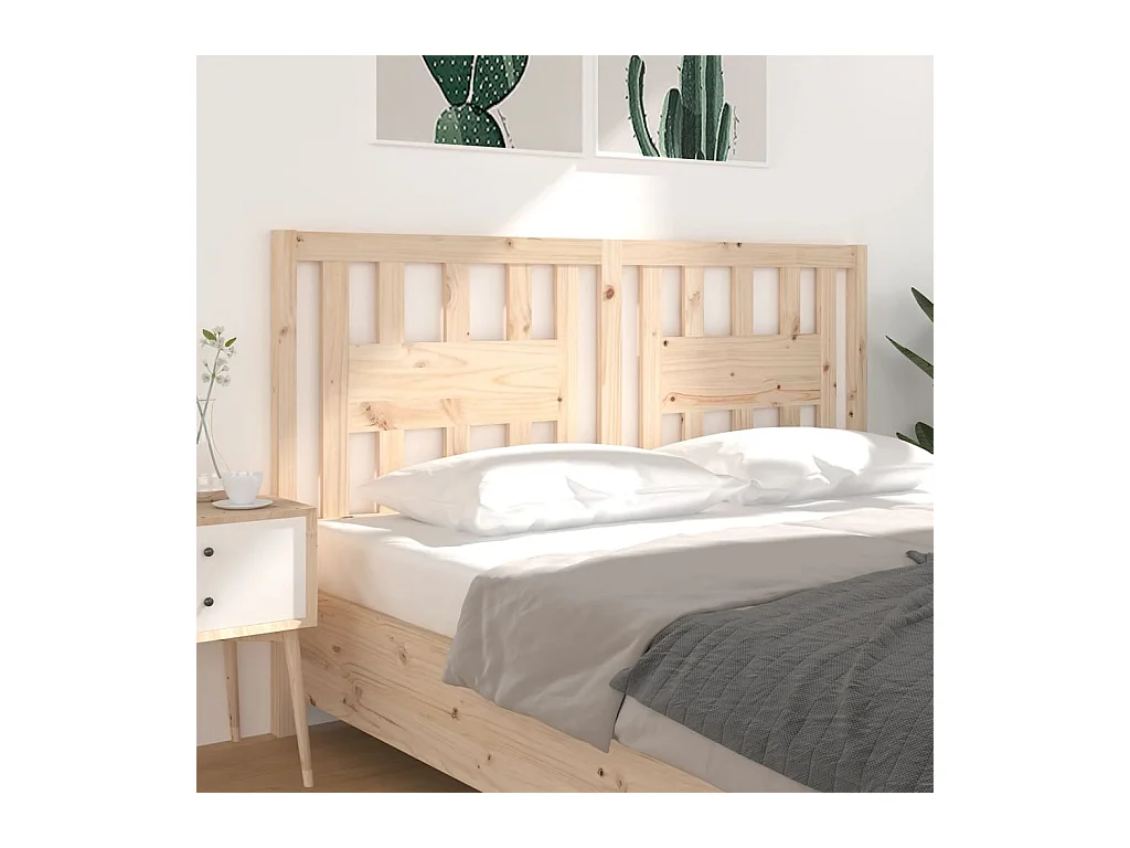 Kopfteil 166x4x100 cm Massivholz Kiefer