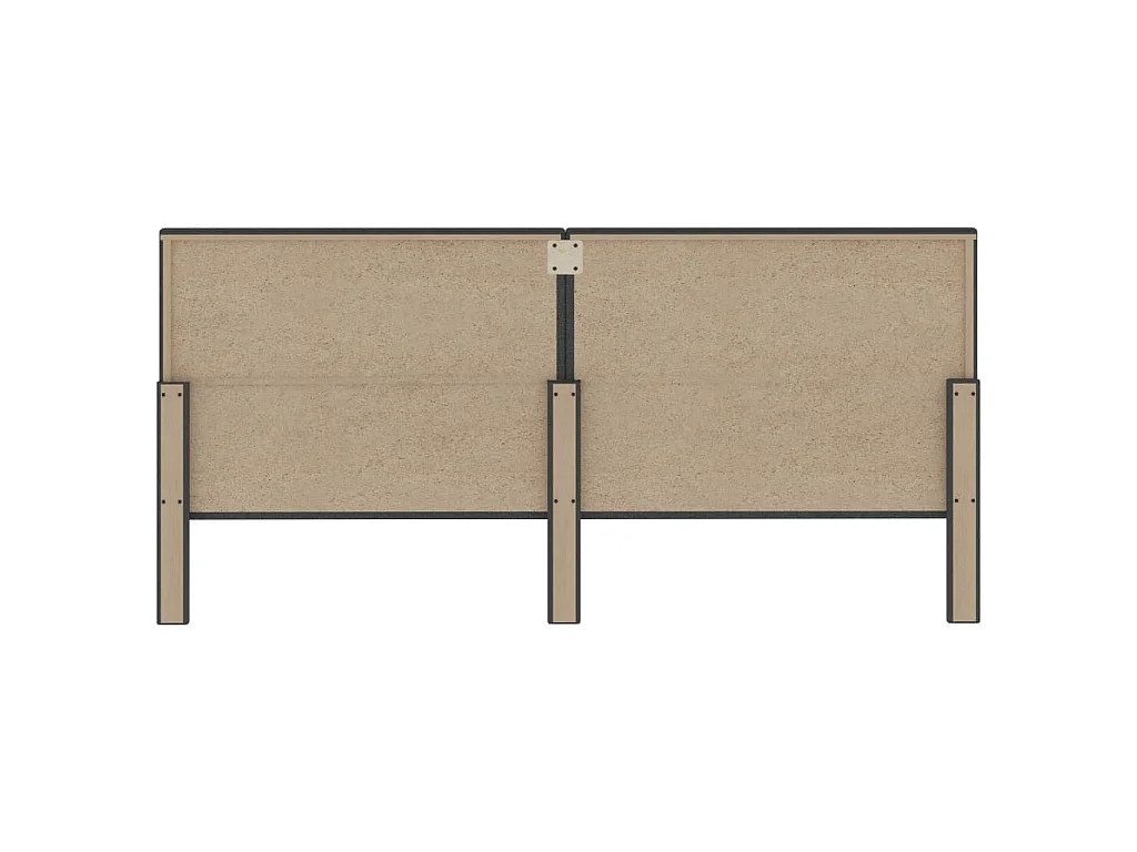 Tête de lit touffetée Gris foncé Tissu 200x200 cm