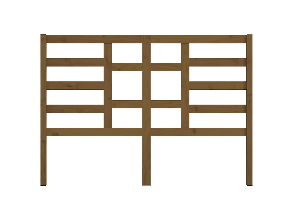 Tête de lit Marron miel 156x4x104 cm Bois massif de pin