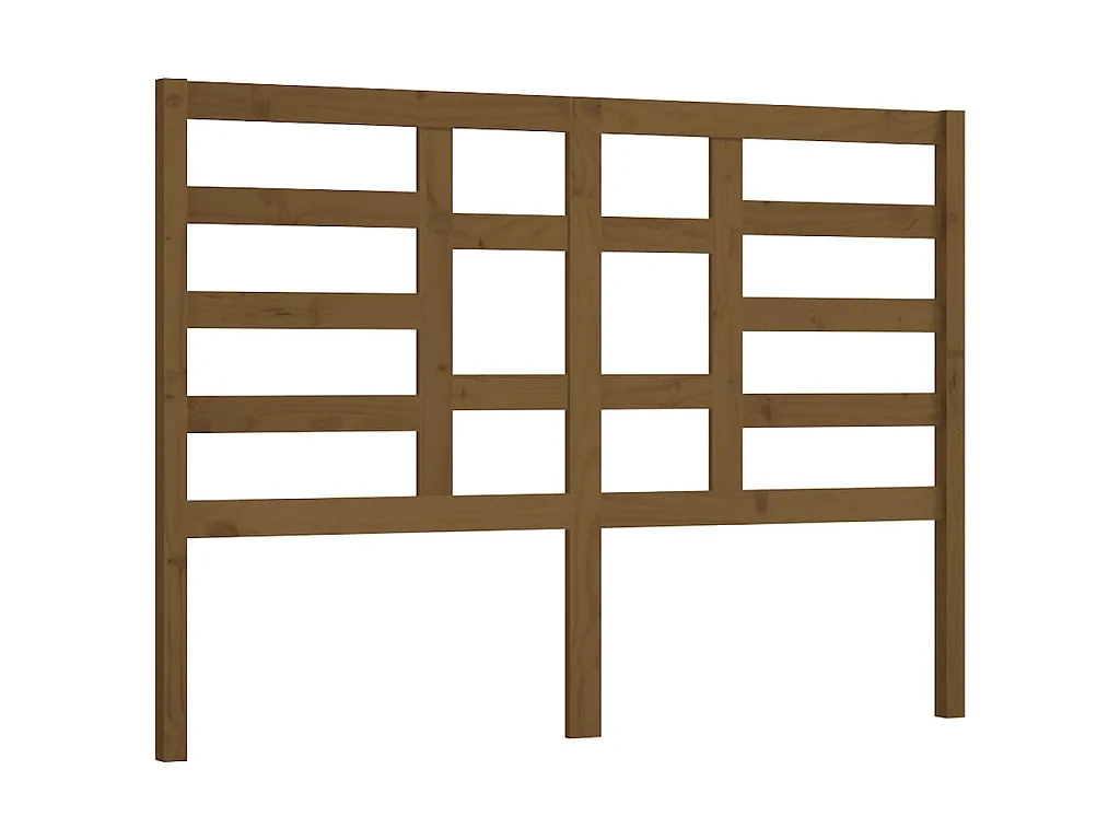 Tête de lit Marron miel 156x4x104 cm Bois massif de pin