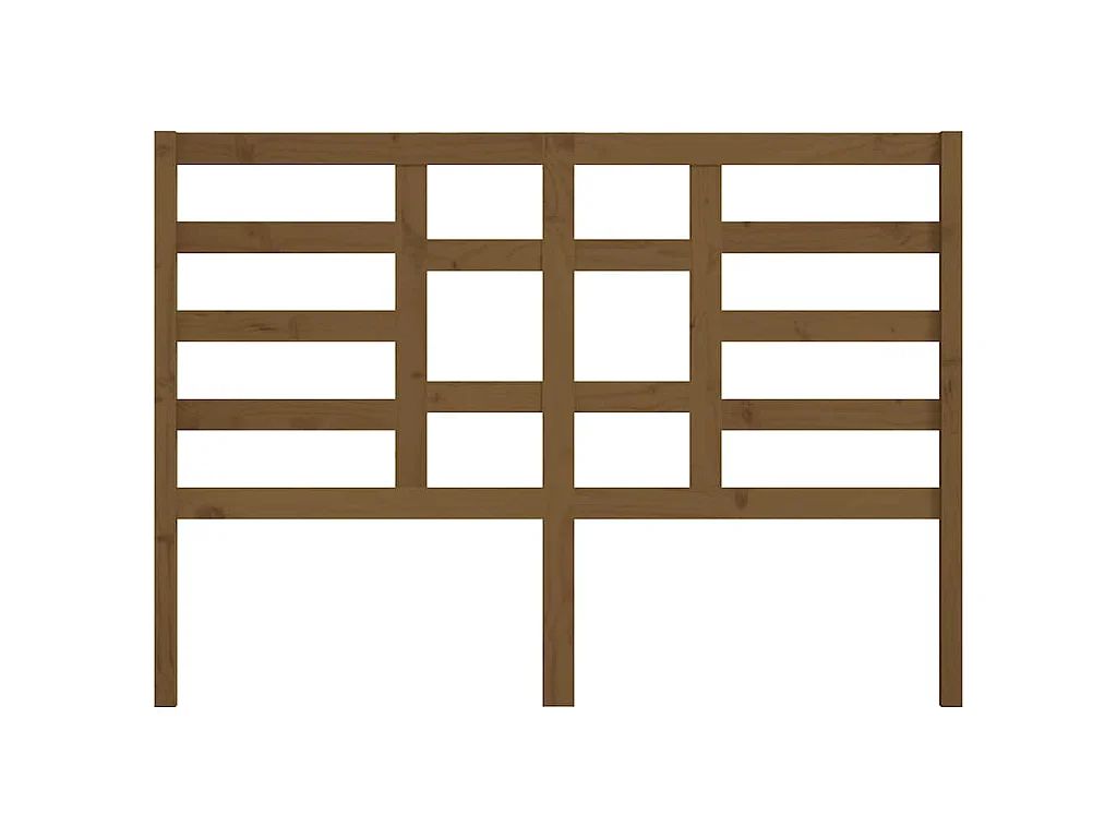 Tête de lit Marron miel 156x4x104 cm Bois massif de pin
