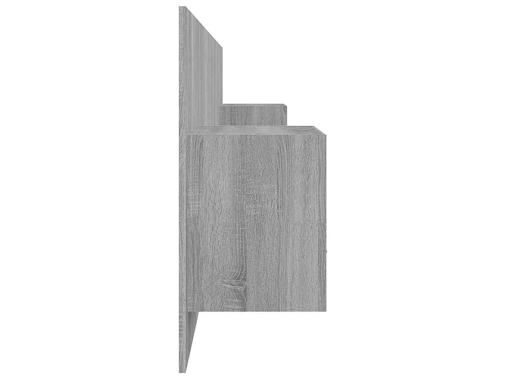 Tête de lit avec armoires sonoma gris Bois d'ingénierie