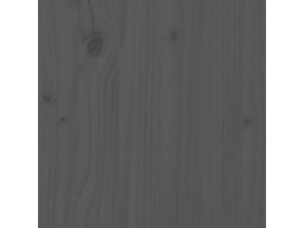 Tête de lit Gris 126x4x100 cm Bois massif de pin