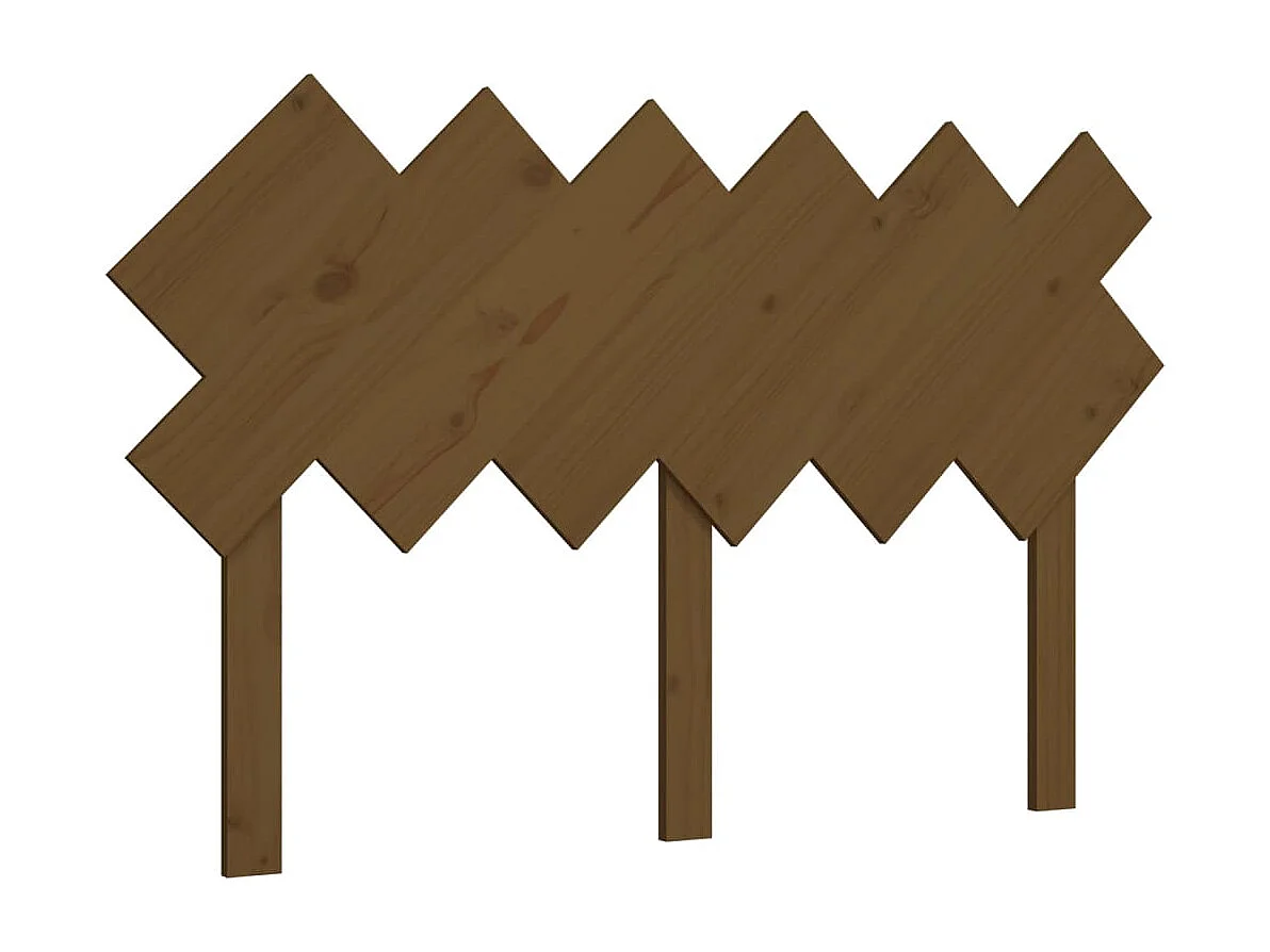 Tête de lit Marron miel 132x3x81 cm Bois massif de pin